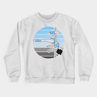 Pole Dancer Blue in Sphere Crewneck Sweatshirt